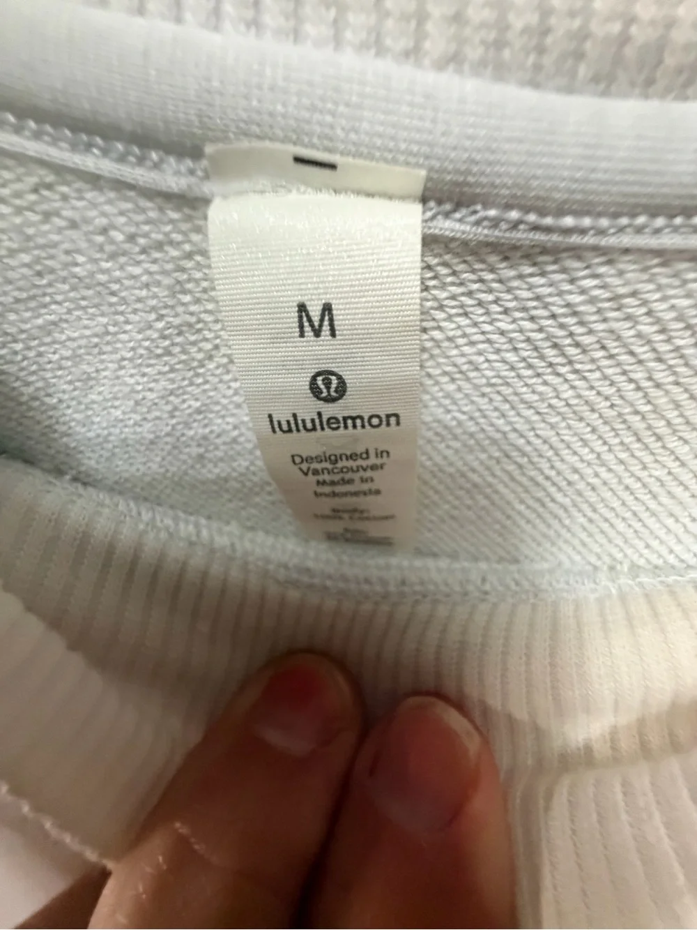 Lululemon Oversized Crewneck Sweatshirt Light Gray Size M